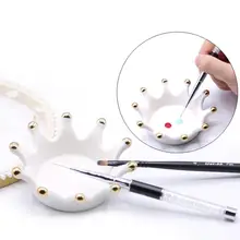 Палитра Цветов для ногтей, держатель для рисования, палитра цветов для дизайна ногтей, дисплей для смешивания цветов ногтей, инструменты для дизайна ногтей, держатель для ручек