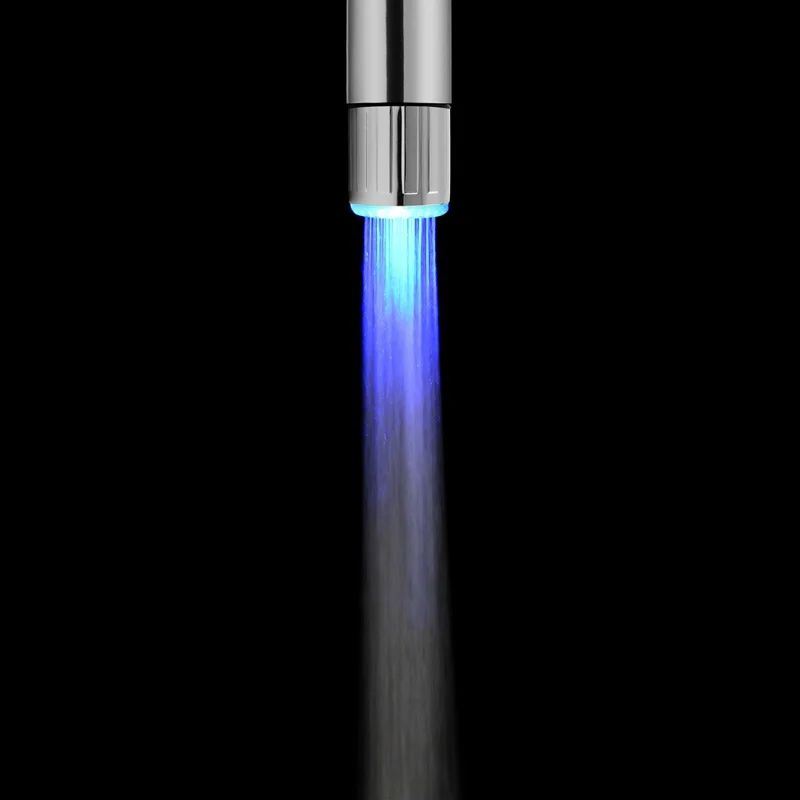 1 шт. Новый Светодиодный водопроводный кран свет Красочные изменяющееся свечение насадки для душа Кухня аэраторы для крана