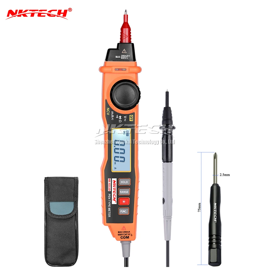 Цифровой мультиметр NKTECH NK8211D автоматический измеритель напряжения постоянного и