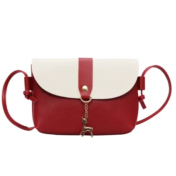 

Crossbody Bags For Women Personality PU Leather Deer Pendant Shoulder Bag 2019 Mini Diagonal Cross Bag Color Women Coin Purse