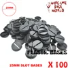 25mm Round slot bases for gaming miniatures and table games 100pcs 1