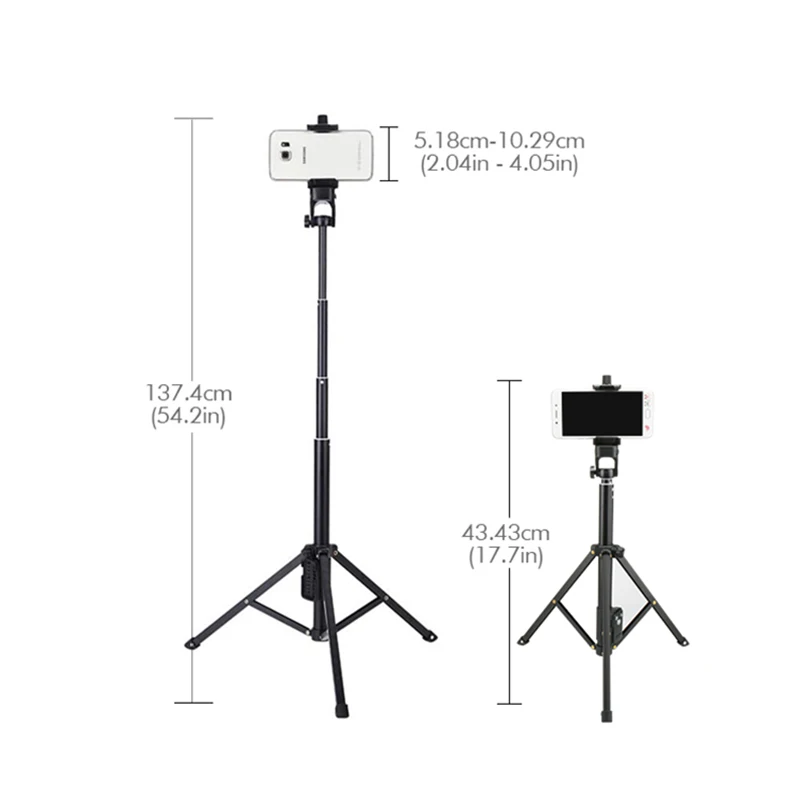 Мини Беспроводная Bluetooth селфи палка со штативом выдвижной Универсальный монопод