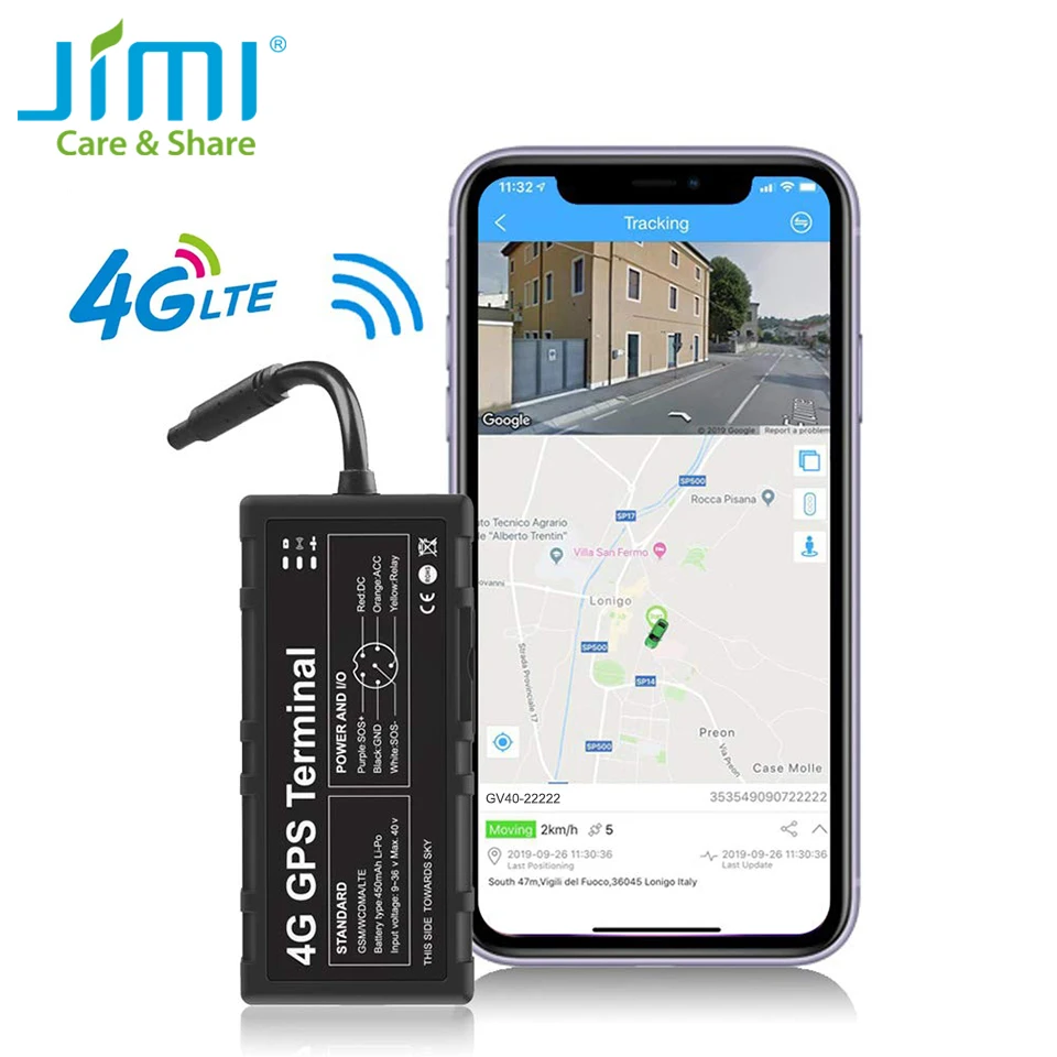 Jimi GV40 4G GPS трекер с WiFi отслеживание в реальном времени удаленный мониторинг через