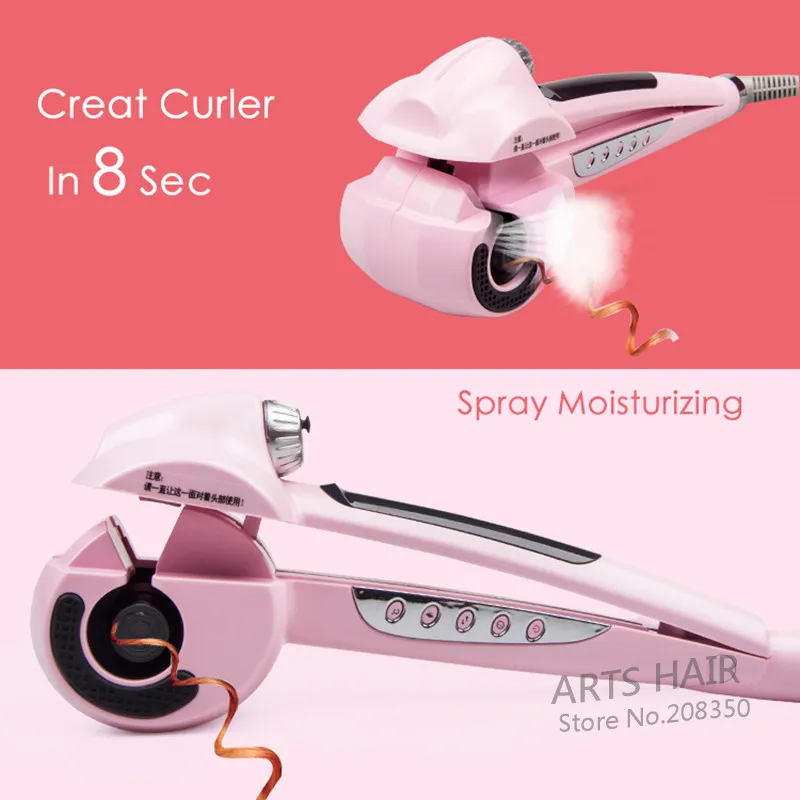 

Auto Rotating Steam Curler Automatic Curling Iron Ceramic Spiral Hair Best Curl Iron Universal Voltage Wand Spiral Curling Irons