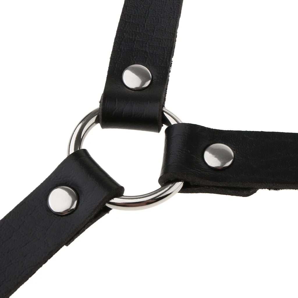 Men Women Leather Braces Y - Back Snap Hook Adjustable Suspenders Belt Men Women Leather Braces Y - Back Snap Hook Adjustable Suspenders Belt