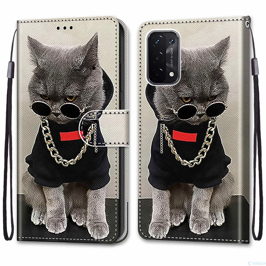 OPPO A54 5G,A74 5G,A93 5G,A93S 5G #B09金链灰猫 -1.jpg_.webp