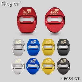 

Ceyes Car Accessories Auto Protection Door Lock Cover Fit For Toyota Gazoo Racing Corolla Chr Avensis Rav4 Noah Car Styling 4pcs