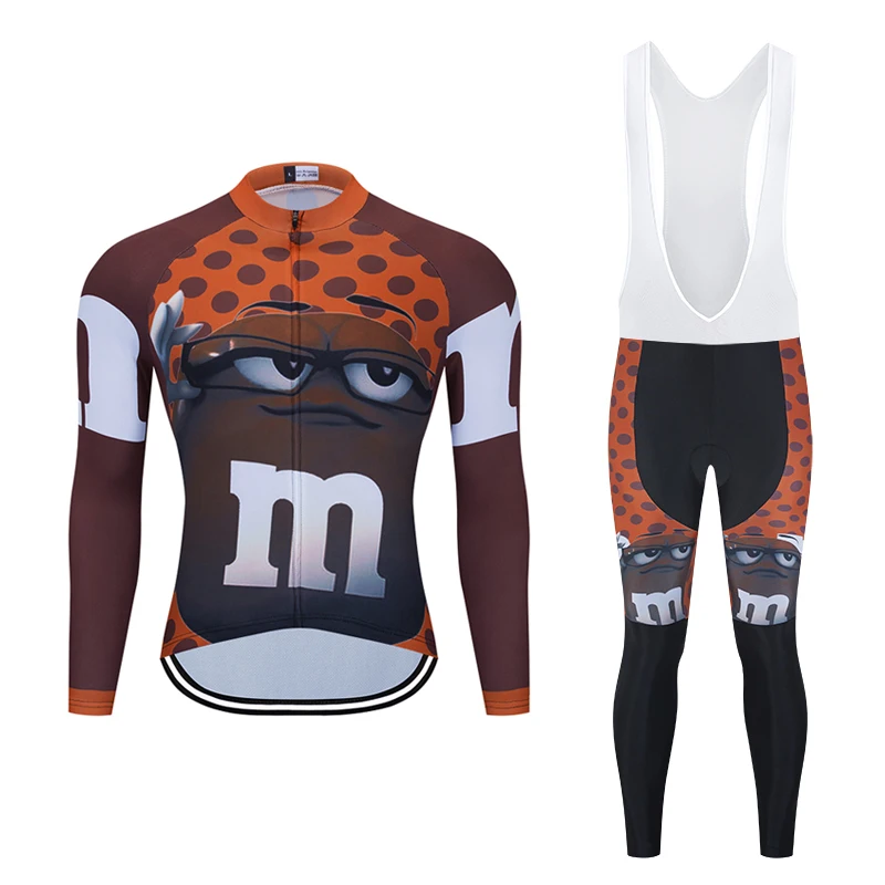Funny Novelty Long Sleeve Cycling Clothing Sets Breathable MTB Bike Clothing Mens Bicycle Clothes Ciclismo Cycling Jersey CT022