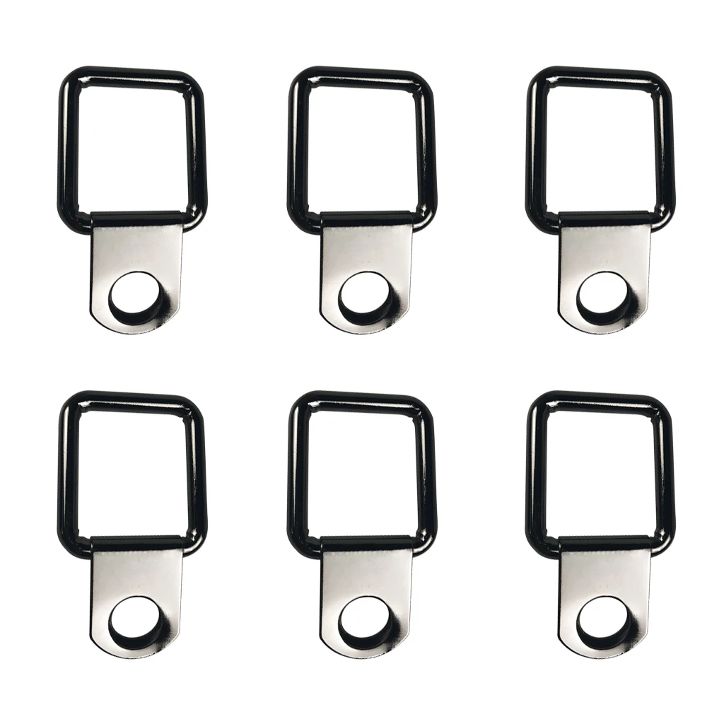 6pcs Lashing Ring Ring Hook Lashing Lashing Ceiling Mount For Trailer Truck Boot Car Trunk