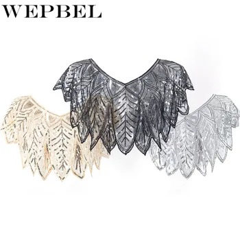 

WEPBEL Hot Sell Solid Color Mesh Manual Shawl Fashion Women Sequins Scarves Scarf