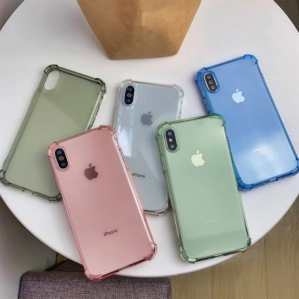 Подходит для iPhone11 яркий прозрачный однотонный Чехол мобильного телефона apple 11Promax