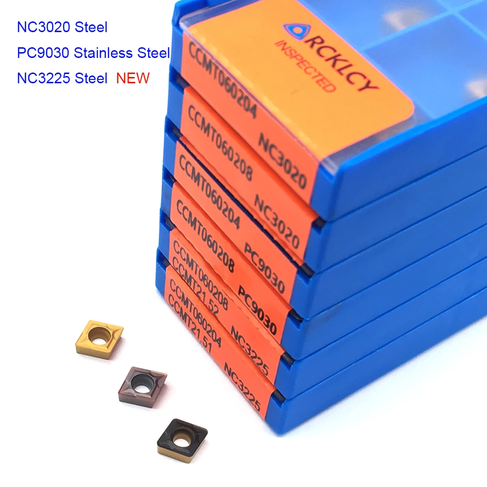 10 Uds CCMT060204 CCMT060208 CCMT09T304 CCMT09T308 carburo alta calidad insertar interna se inserción de Herramientas CNC última herramienta