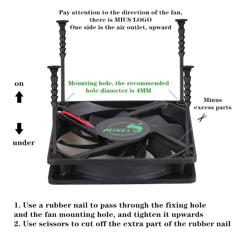 New Aquarium Rainforest Hydroponics Exhaust Fan Air, 54 OFF