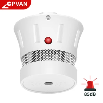 CPVAN 가정용 보안 시스템용 미니 연기 감지기, CE EN14604 연기 경보, 5 년 배터리 독립 광전 연기 센서