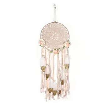 

Simple American Country Handicraft Feather Dream Catcher Hanging Balcony Outdoor Garden Aerial Ornaments