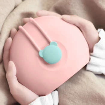 

Hot Water Bottle Keep Warm Silicone for Sleeping Warm Releasing Pain BPA Free Hand Warmer Great Gift for Women BV34
