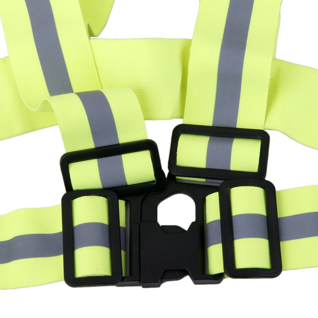 Reflective Vest Arm Band Belt Strap For Outdoor Sports Night Running Cycling