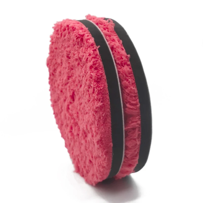 6 Tamponi In Microfibra Per Auto - Diametro 13 Cm - Con Tasca Per Dita - Per Cera, Lucidatura E Pulizia Dettagli - Foto 9