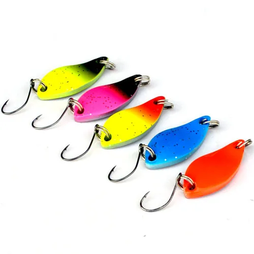 

5pcs/Lot Hard Metal Sequins Spoon Fishing Lure 30mm 5g Wobblers Bait Fishing Kit Set of Sequins Jigging Spinnerbait Trolls Pesca