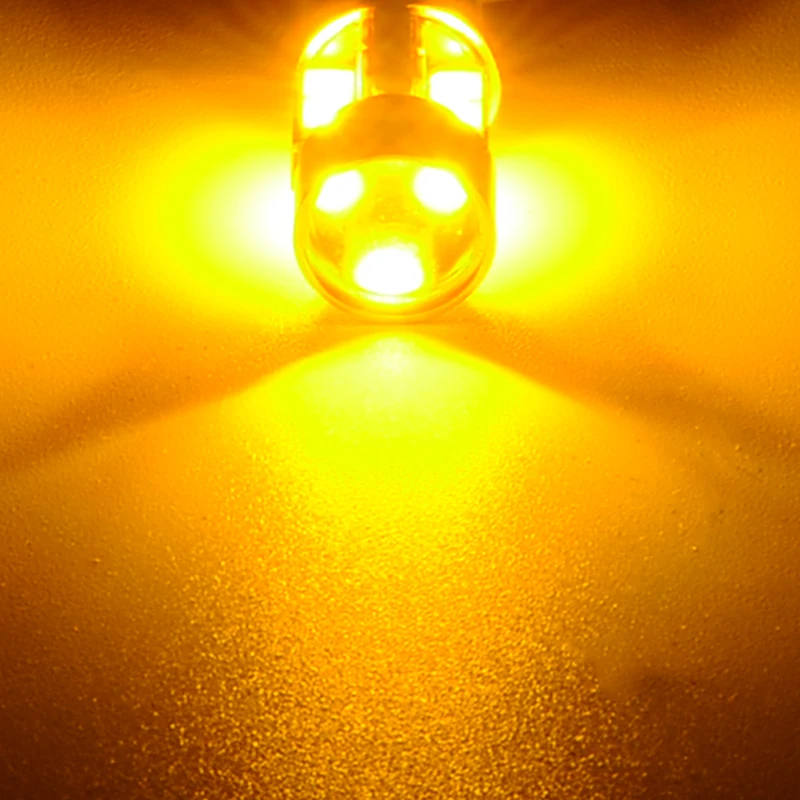 Car Light Source 2pcs/set T10 168 194 2825 W5W 19LED Amber Car Parking Backup Position Light Bulb DC 12V