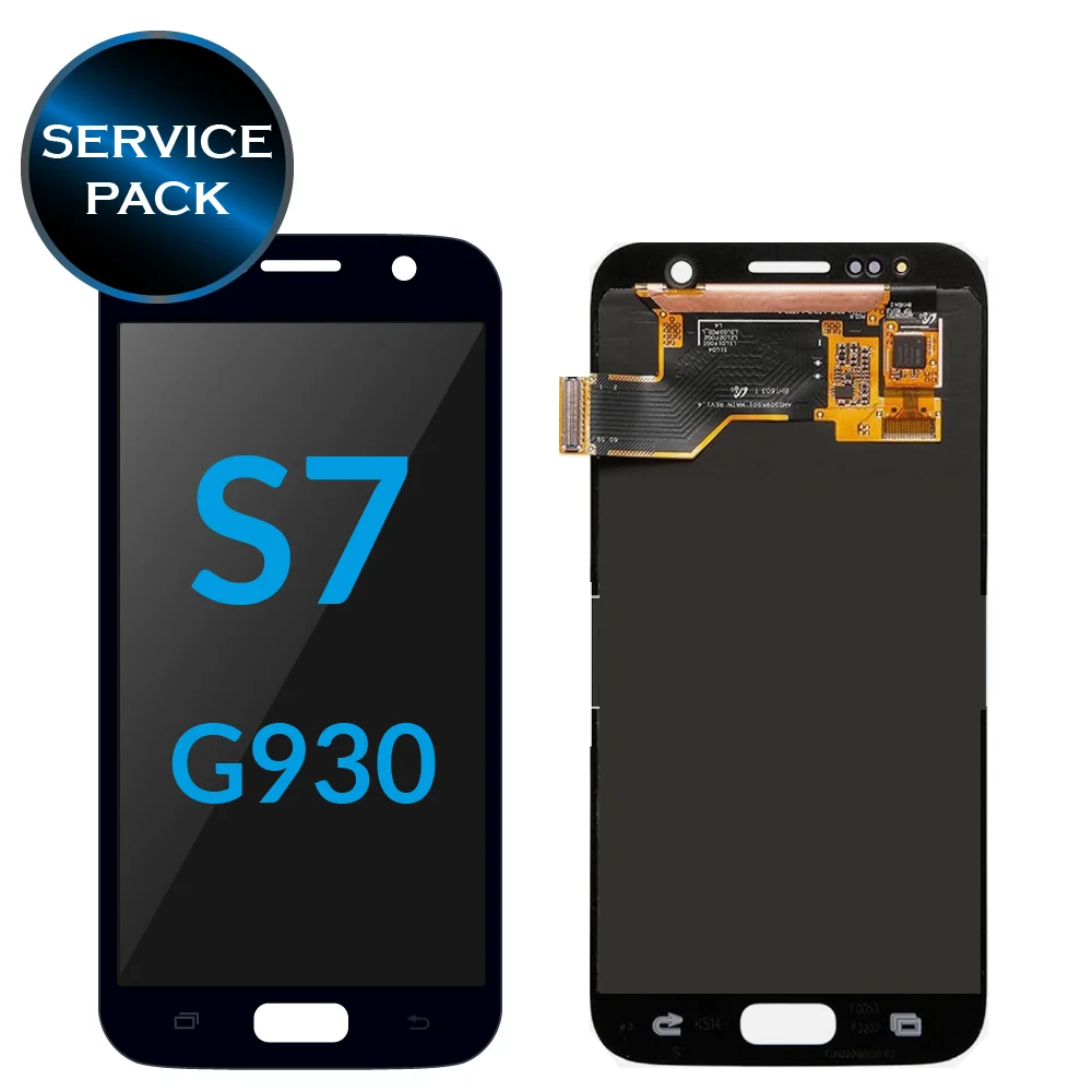 S7 No frame black S7 ЖК-дисплей для SAMSUNG Galaxy S7 ЖК-дисплей G930 G930F сенсорный экран дигитайзер S7 Pantalla с горящей тенью - Цвет: S7 No frame black