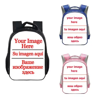

Custom Your Photo Image Name On Backpacks Customized Bag Kids Kindergarten Backpack Children School Bags For Teenagers Book Bag