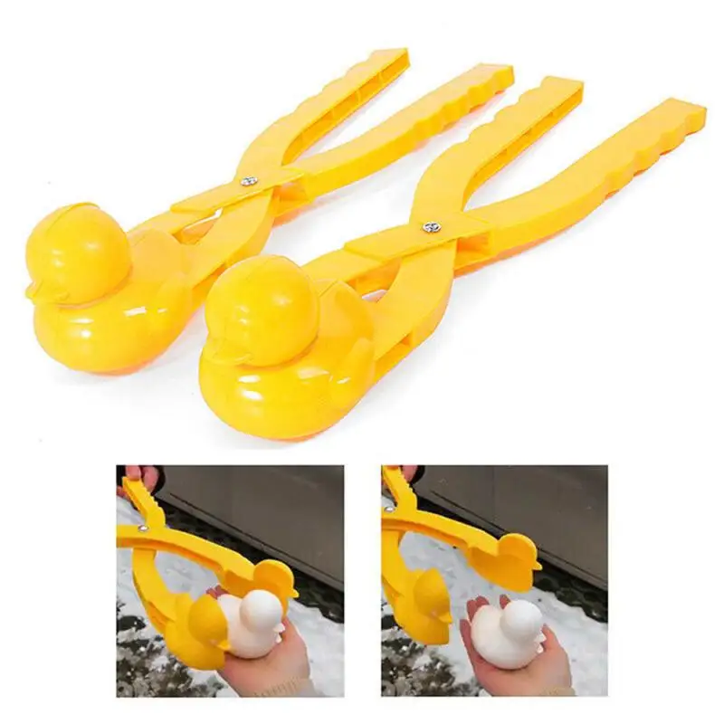 Funny Duck Shaped Snowball Maker Clip Outdoor Winter Snow Sand Mold Children Toy 