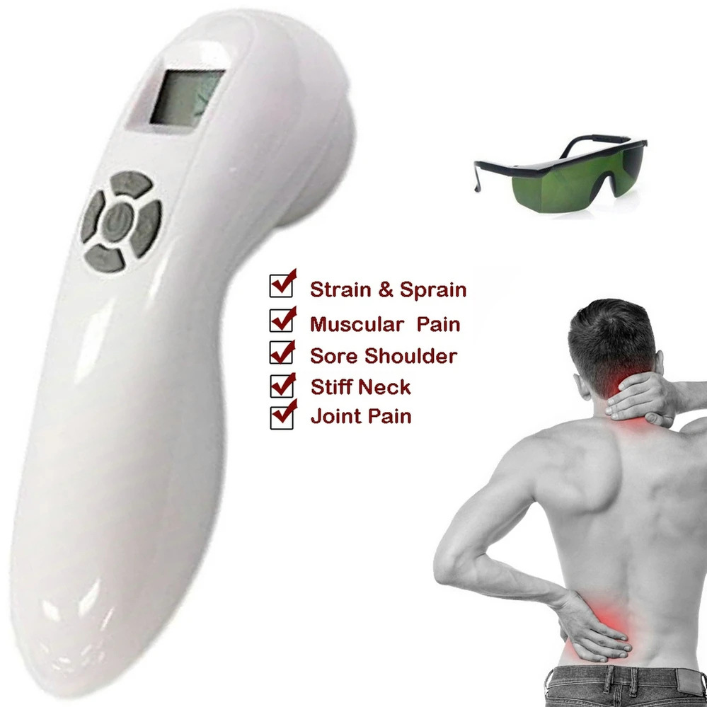 

808nm+605nm Low Level Cold Laser Therapy LLLT Body Pain Relief Portable Handheld Device Unit