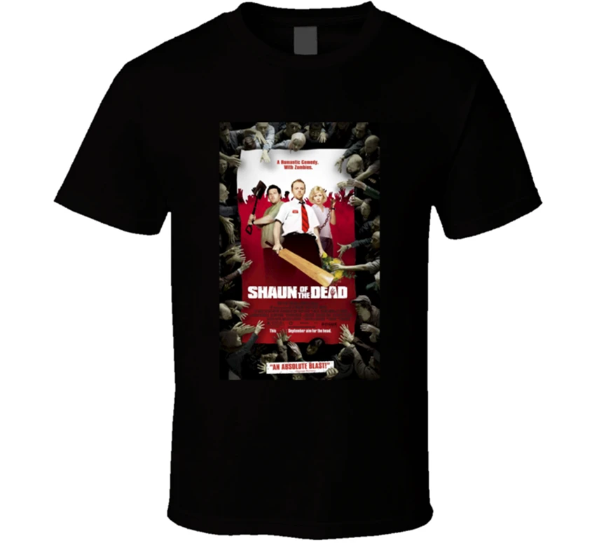 New Shaun Of The Dead Century Comedy Classic Men'S T-Shirt Size S-2Xl Homme Plus Tee Shirt | Мужская одежда