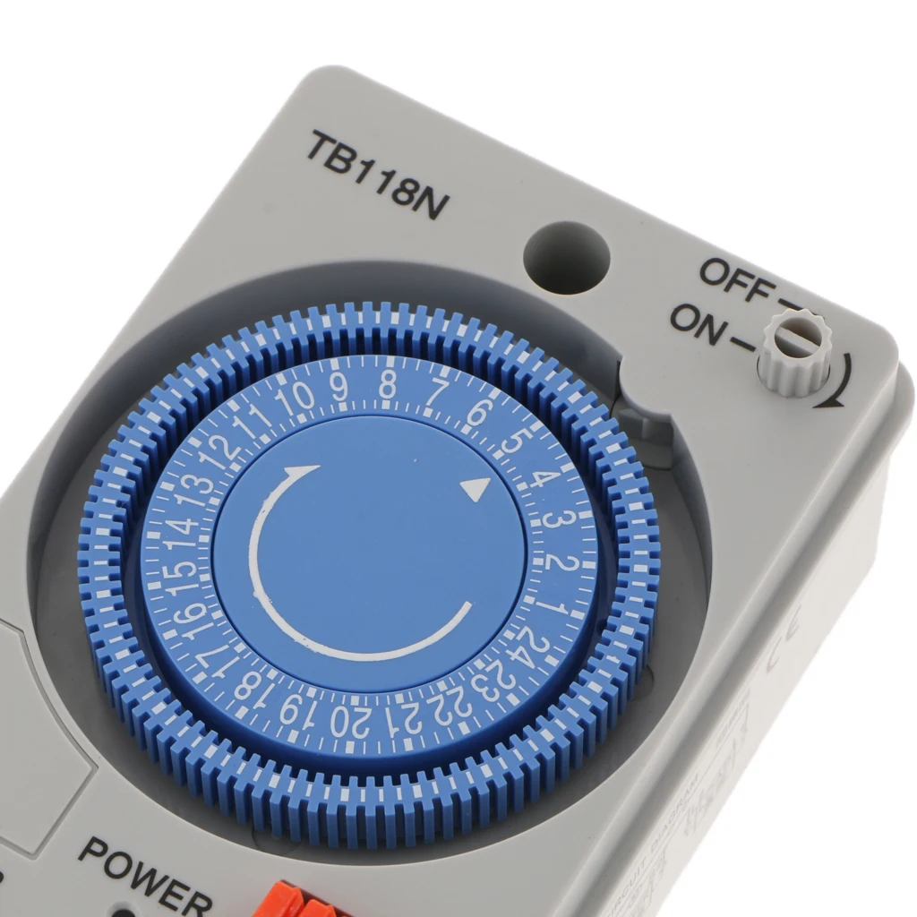 Mechanical Analogue Day 24H Timer Switch Industria Switch DIN RAIL INSTALLATION