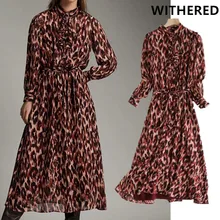 Увядшие английские офисные женские элегантные вечерние платья средней длины с цветочным принтом на подкладке для женщин vestidos de fiesta de noche vestidos блейзеры