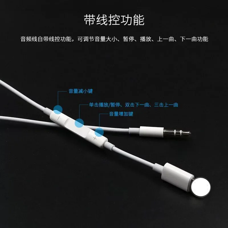Гирлянда-яблоки поворачивается 3,5 мм адаптер для наушников автомобильный AUX аудио адаптер для iPhone78X