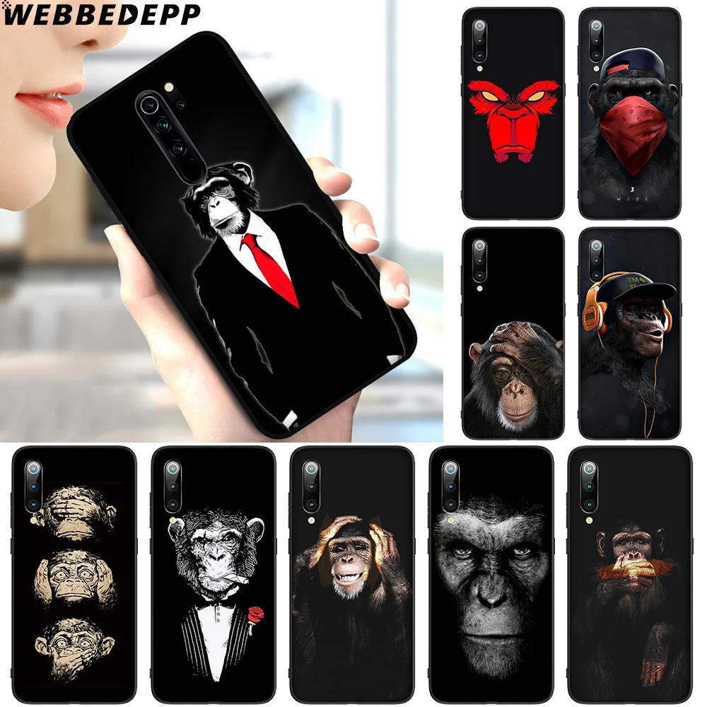 WEBBEDEPP мягкий чехол с рисунком удивительной обезьяны для Redmi 4A 4X 5A 6A 7A 8A S2 GO K20 K30 Poco X2