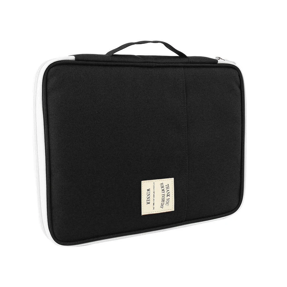 

Multifunction A4 Document Bag Conference Files Folder Zipped Organiser Case Portfolio Holder Handbag For School Office Business