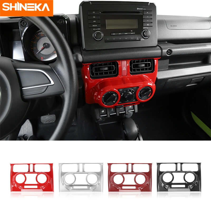 

SHINEKA Interior Accessories For Suzuki Jimny Car Manual Air Conditioning Control Panel Decoration Cover For Suzuki Jimny 2019+