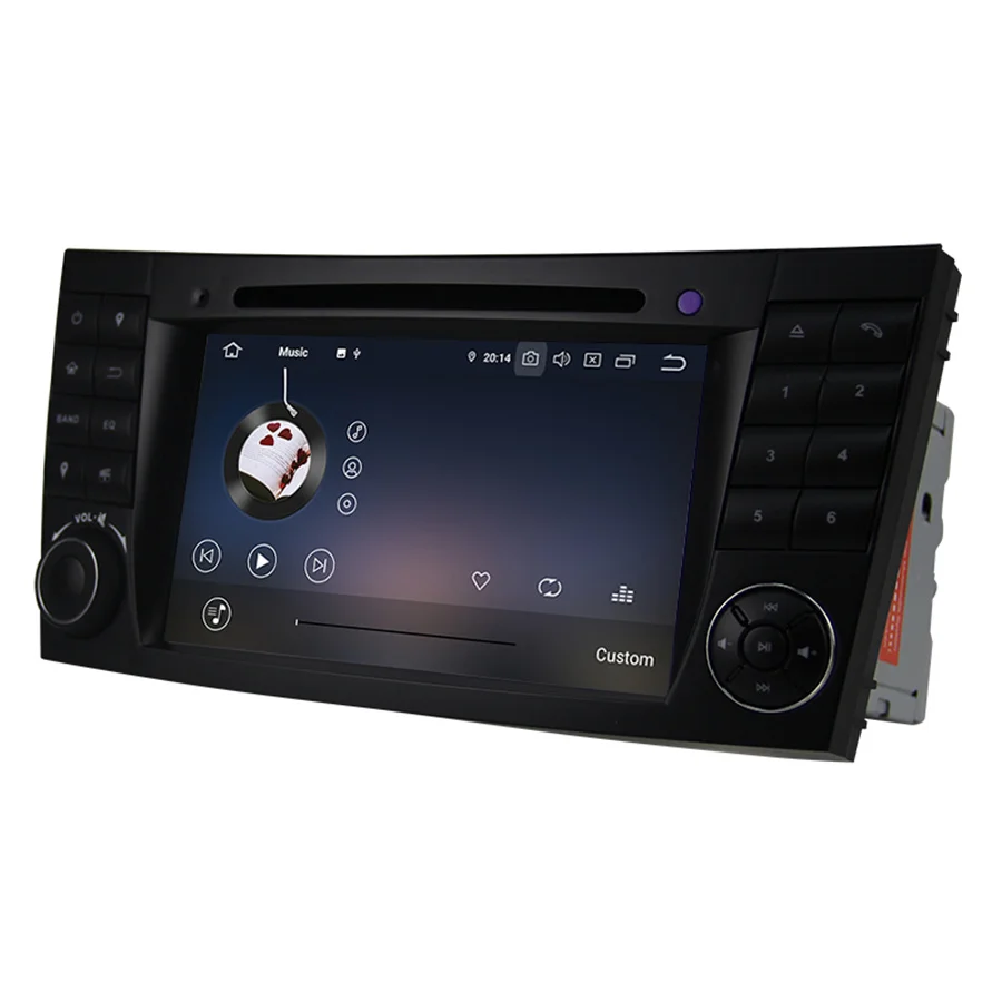 7 Inch Car Player GPS Navi Car Stereo Built-in Carplay 2+32G WIFI For Mercedes Benz W211 W219 W463 Android 10