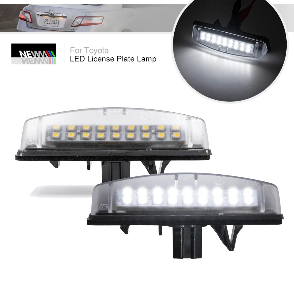 LED Number License Plate Lights for Toyota Camry Aurion Avensis Verso