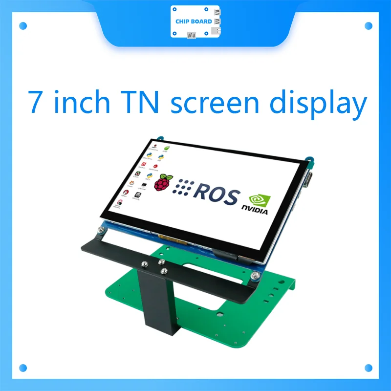 Ros Robot Car Vehicle Display Da 7 Pollici Tn Display Supporto In Lega Di Alluminio Raspberry Pi E Jetson