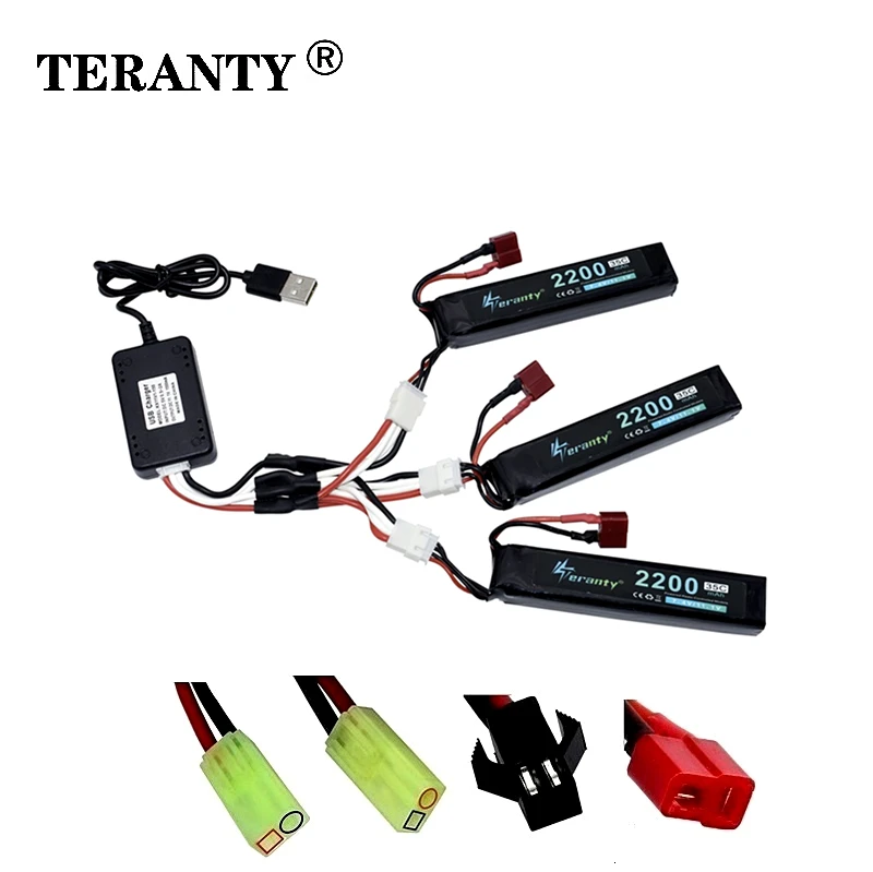 Upgrade 35C Max 55C 3S 2200 мАч 11 1 В водяной пистолет Lipo батарея мини страйкбол RC