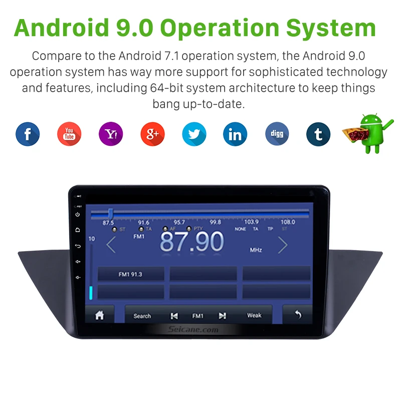 US $124.69 Seicane Android 90 101 Inch ROM 16GB Car GPS Navi Radio Stereo For BMW X1 E84 2009 2010 2013 Multimedia Player Support TPMS