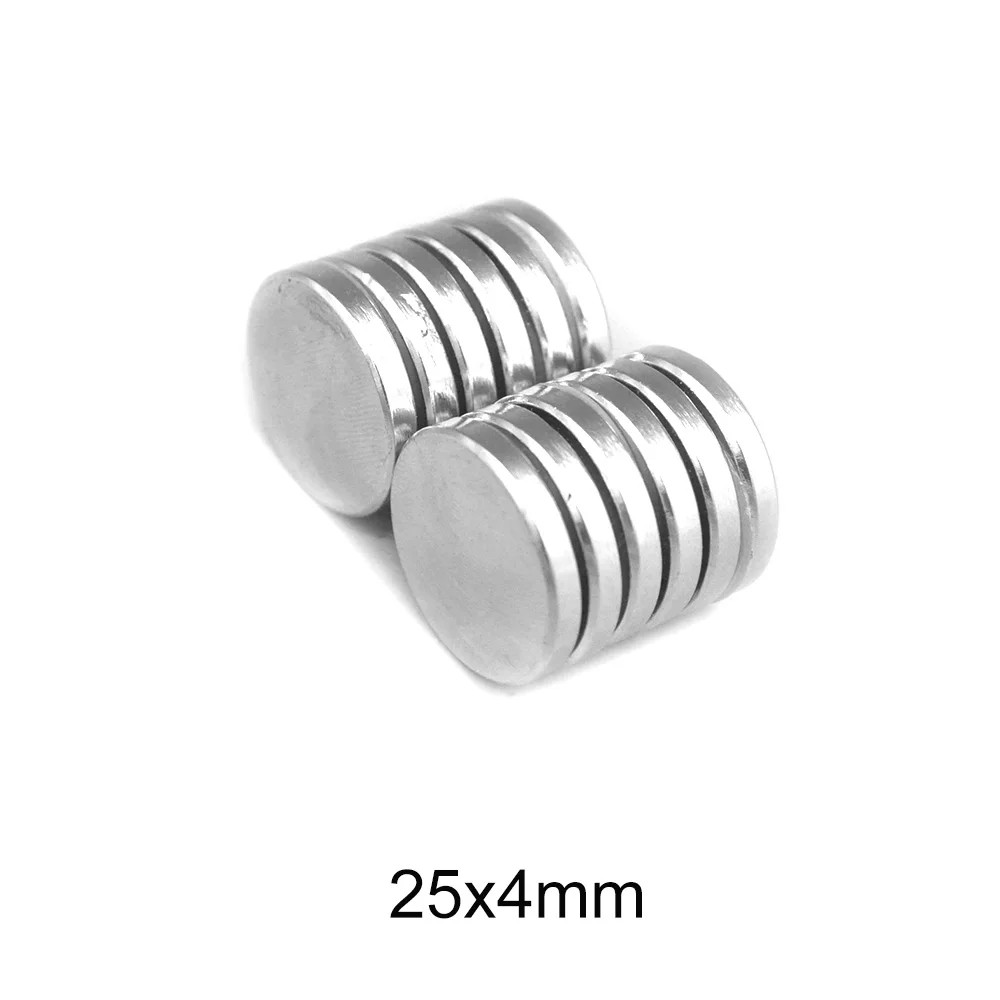 

2~30pcs 25x4 Strong Powerful Magnets 25mmx4mm Round Permanent Magnet 25x4mm Fridge Neodymium Magnetic magnet Strong 25*4 mm N35