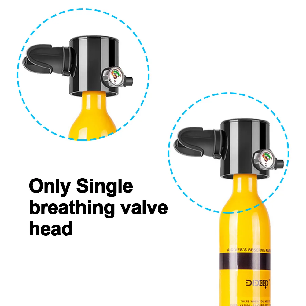 

Diving Oxygen Cylinder Equipment Professional Inflate Mini Underwater Breathing Snorkeling With Pressure Gauge Head