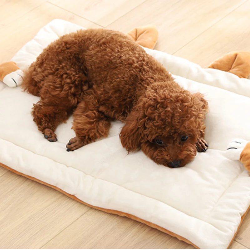 Smartpet милый Карто форма кровать для питомца собака коврик зима теплая собака кошки кровать коврик Диван Одеяло Мягкий щенок котенок спальный мешок для животных дом