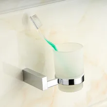Vidric общий медный для ванной простой модный серебряный держатель для зубных щеток одна чашка один держатель чашки/держатель стакан