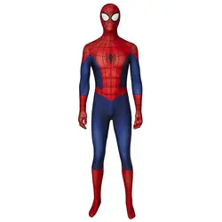 Потрясающий костюм Человека-паука 1 сезона, костюм Человека-паука Питера Паркера для косплея, комбинезон супергероя на Хэллоуин, костюм
