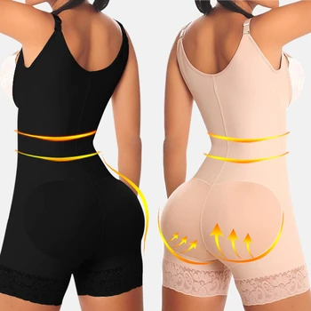 

Latex Body Shaper Fajas Colombianas Reductoras Levanta Cola Post Parto Surgery Girdle Slimming Underbust Corset Butt Lifter