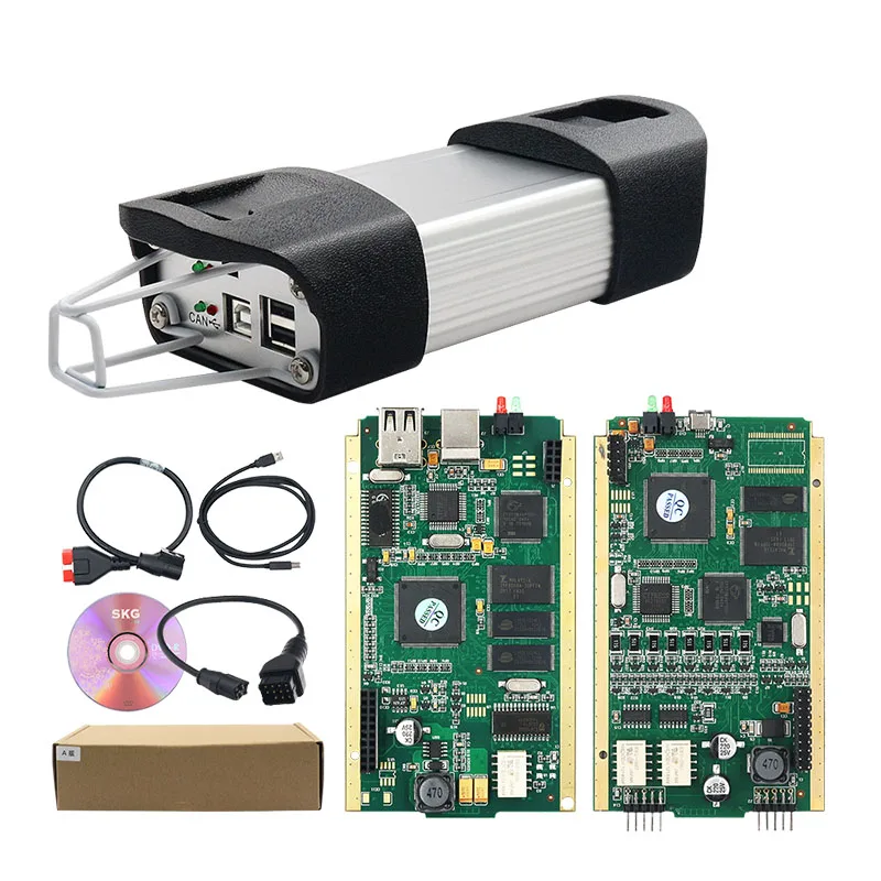 US $185.00 Newest Can Clip V202 Full Chip Green PCB CYPRESS AN2135SC Full Chip Diagnostic CAN Clip V200 OBD2 Interface Scanner Can Clip