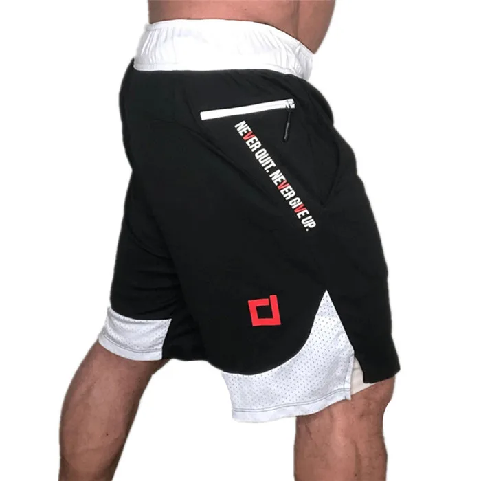 2020 New Quick Dry Men multi-pocket Sports Running Shorts  fitness Exercise Jogging 2 IN 1 Shorts With Longer Liner 5 Colors smart casual shorts