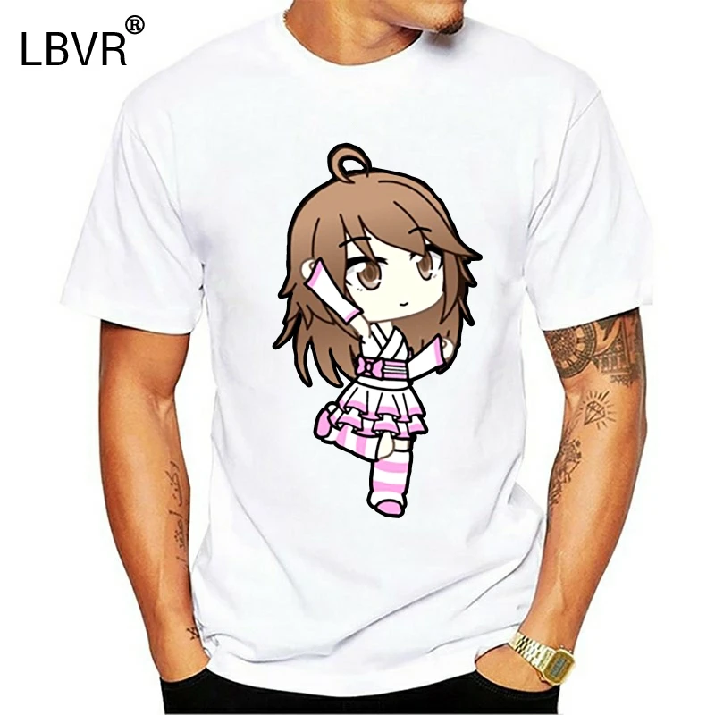 Винтажная Мужская футболка Zoey Gacha Merch 100% хлопок для отдыха S-5xl | одежда