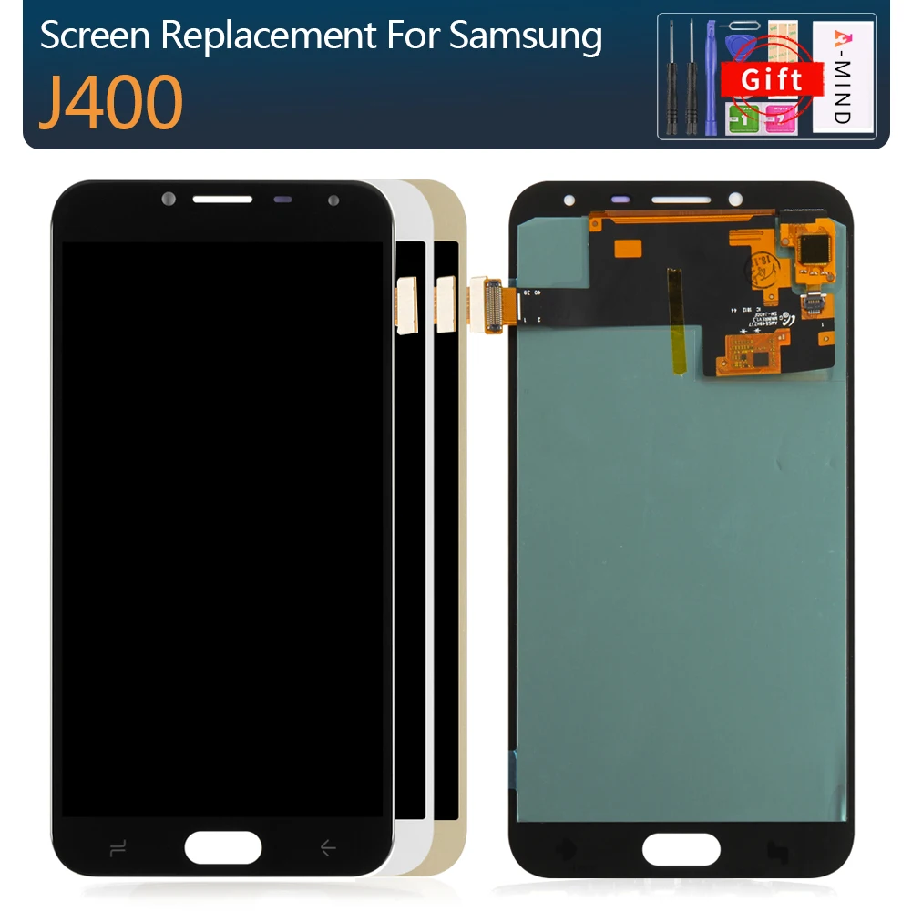 

For J400 AMOLED LCD For Samsung Galaxy J4 J400 J400F J400G/DS SM-J400F LCD Display Touch Screen Digitizer Assembly Replacement